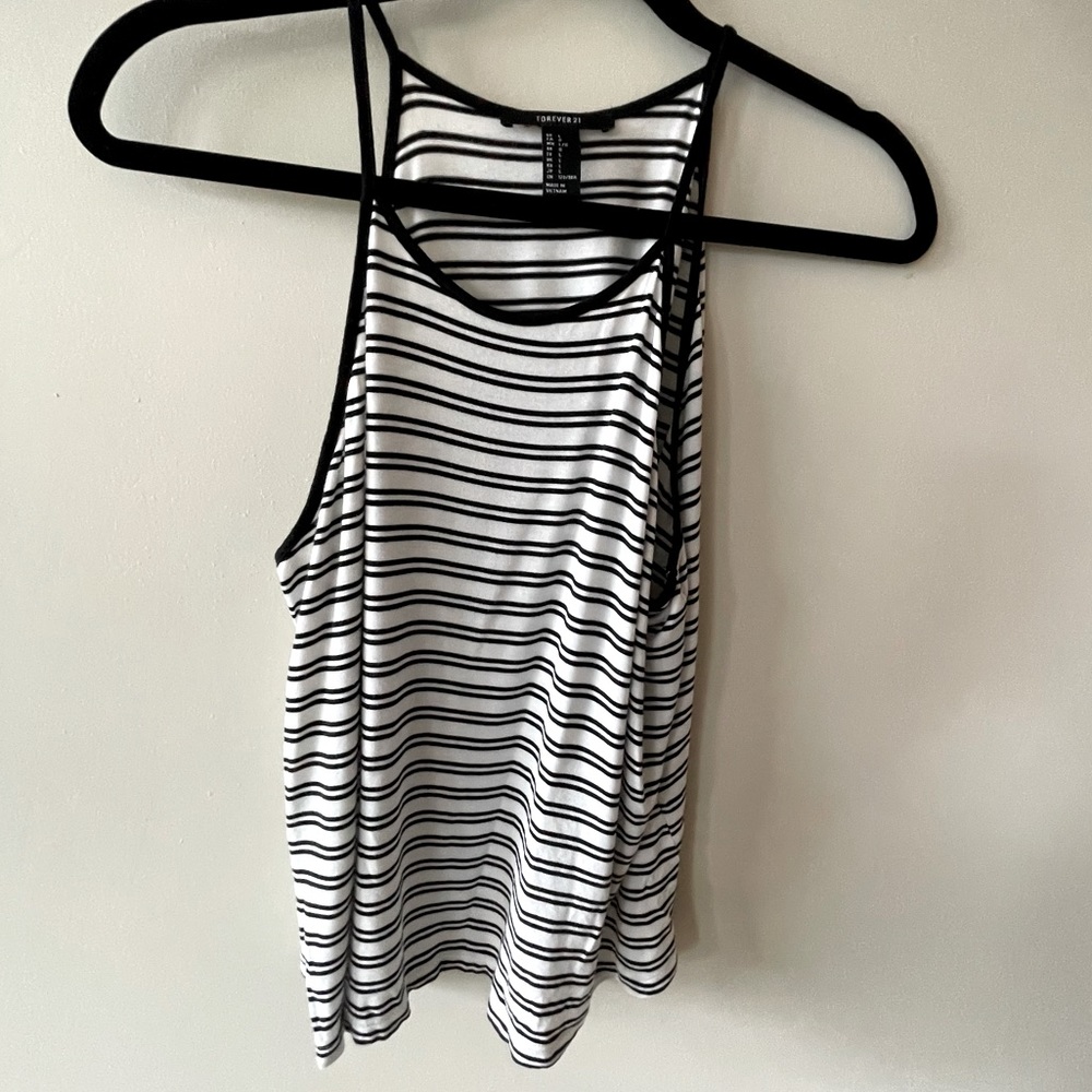 🔥BOGO FREE Striped high neck tank